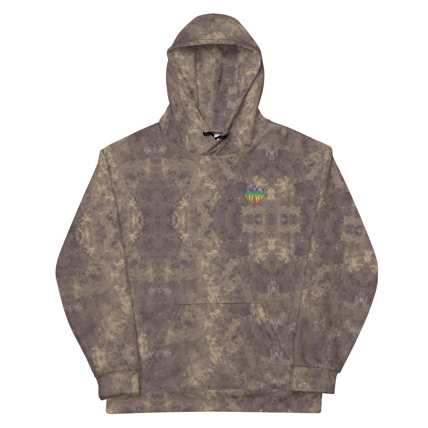 Abstract Brown Hoodie