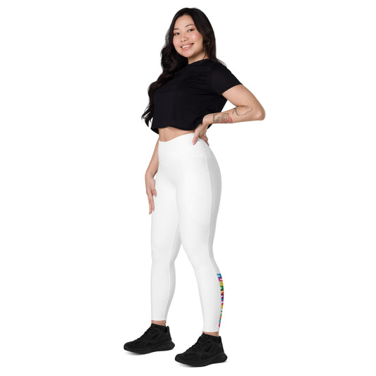 HUMANKIND-NESS White Leggings W/ Pockets