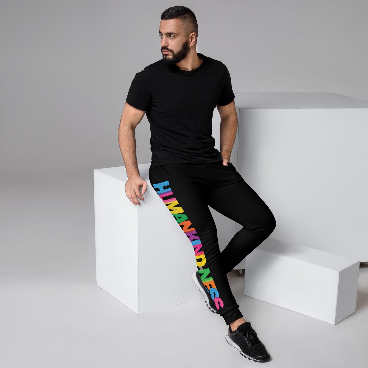 HUMANKIND-NESS Black Joggers