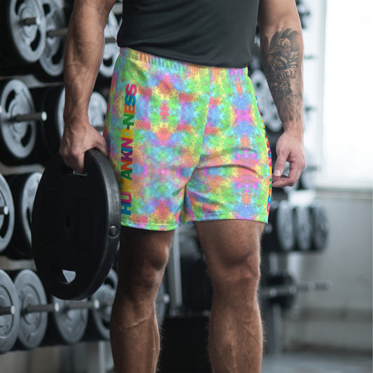 Abstract Rainbow Athletic Shorts