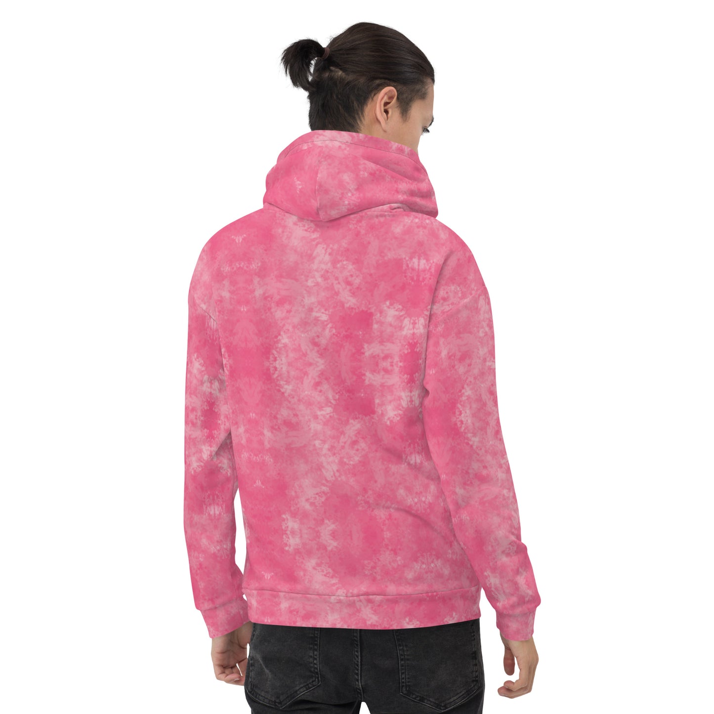 Abstract Pink Hoodie