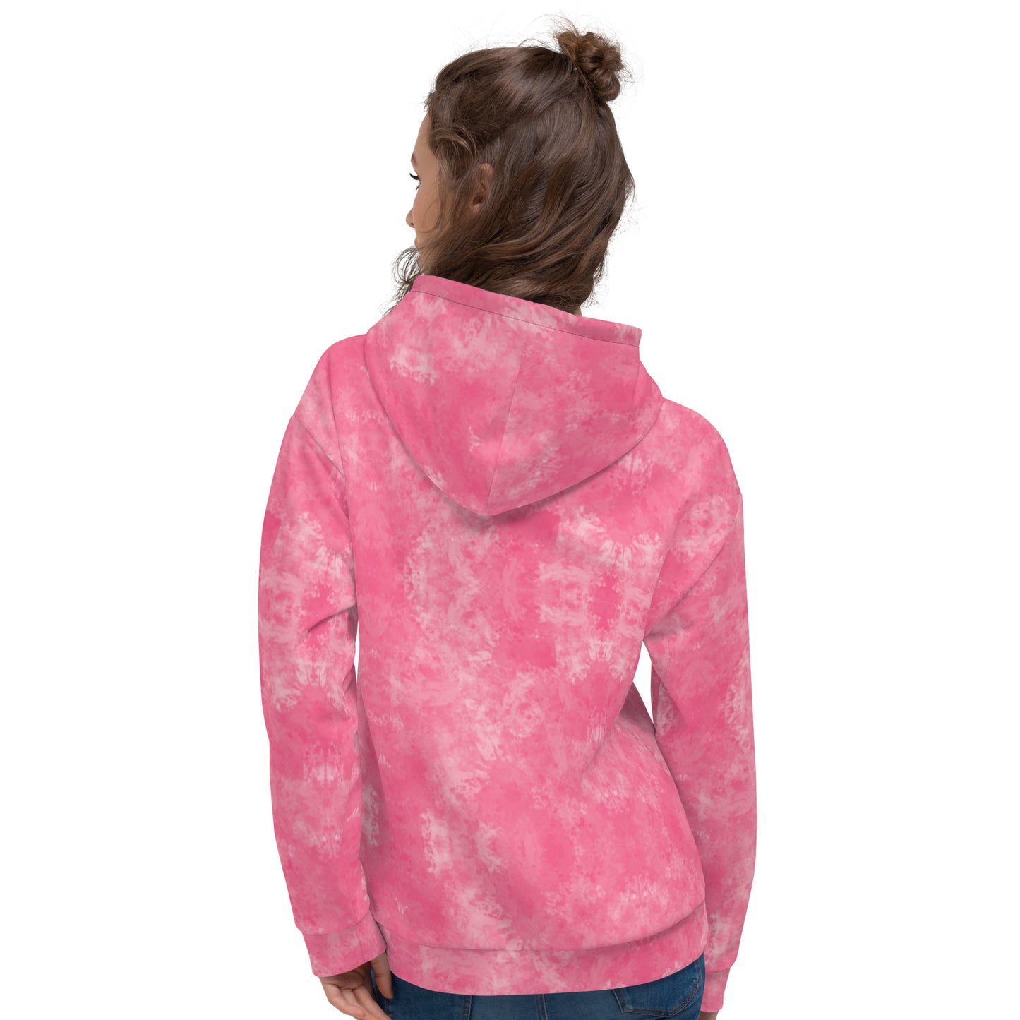 Abstract Pink Hoodie