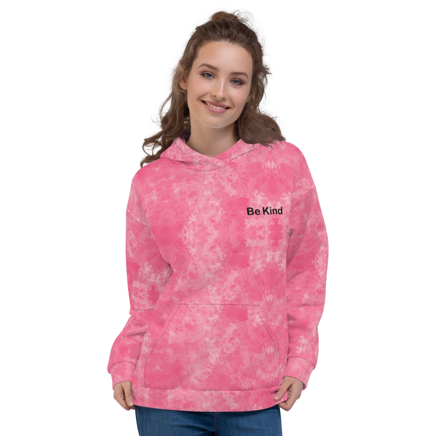 Abstract Pink Hoodie