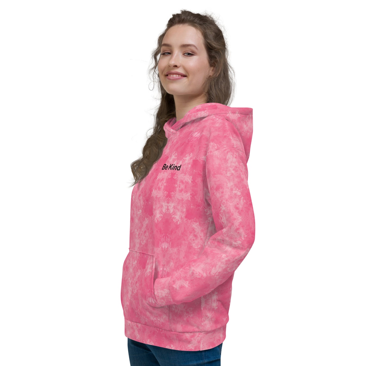 Abstract Pink Hoodie