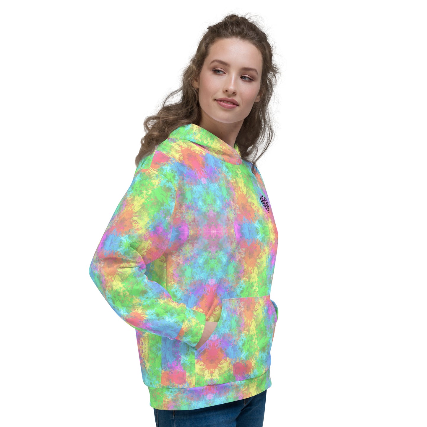 Abstract Rainbow Hoodie