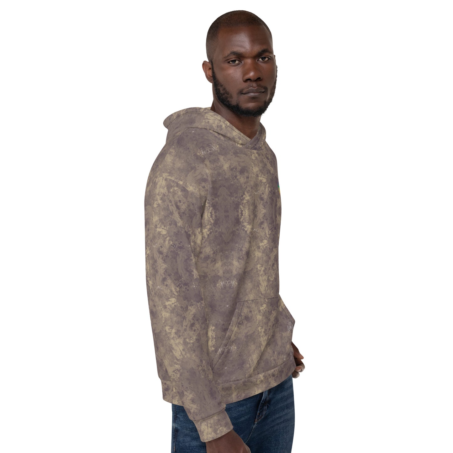 Abstract Brown Hoodie