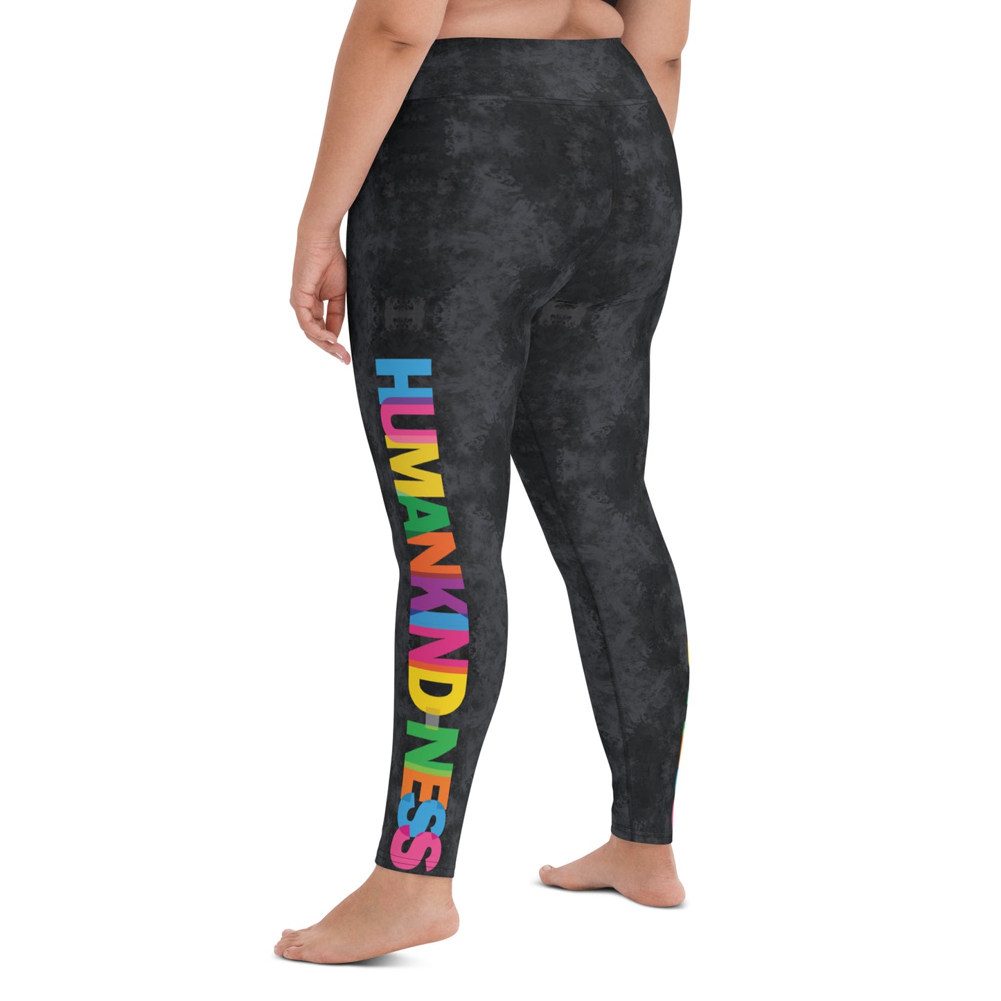 Abstract Black Leggings