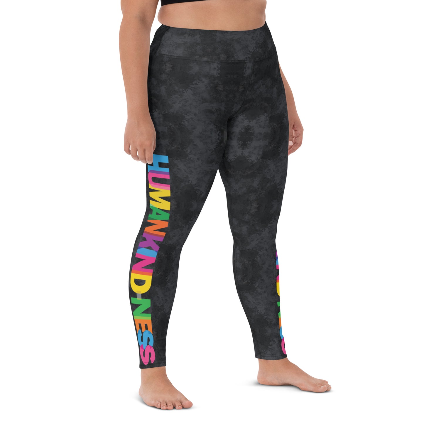 Abstract Black Leggings