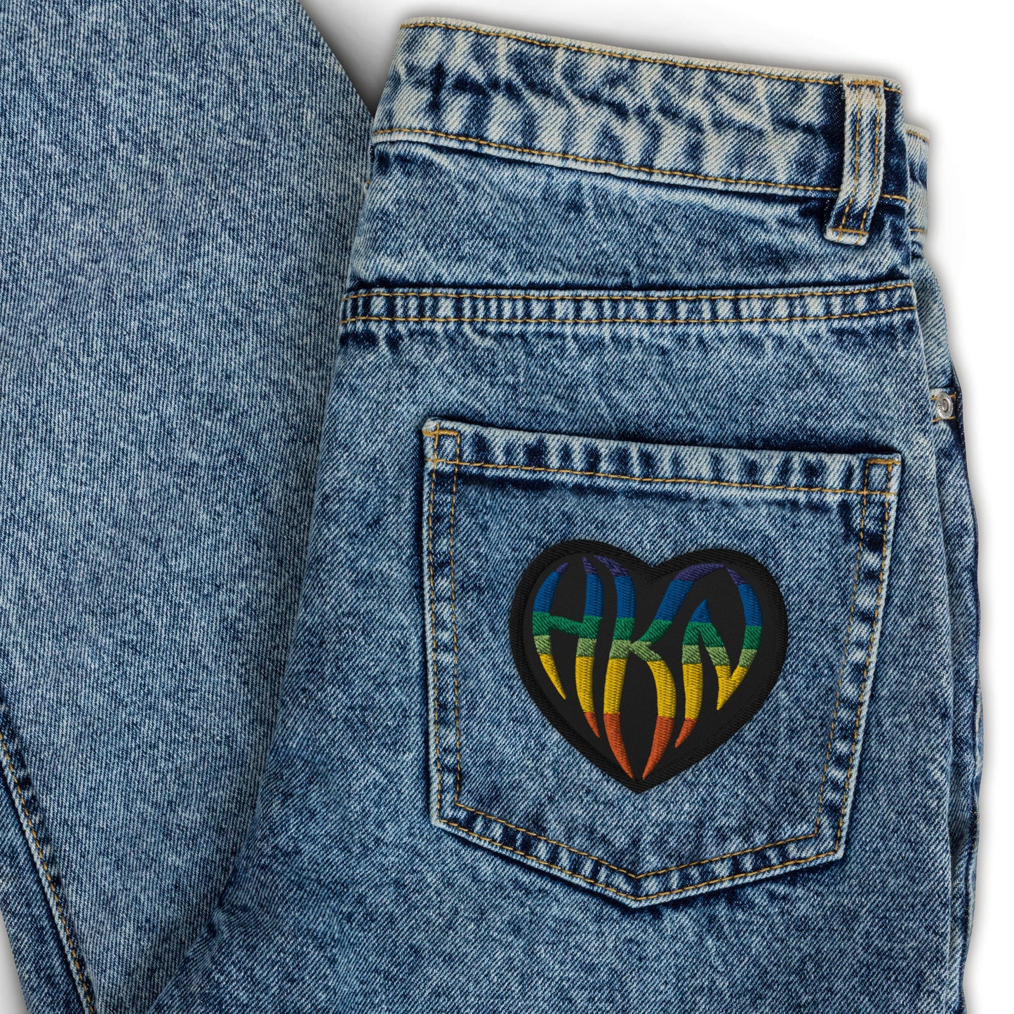 Rainbow HKN Embroidered Patch