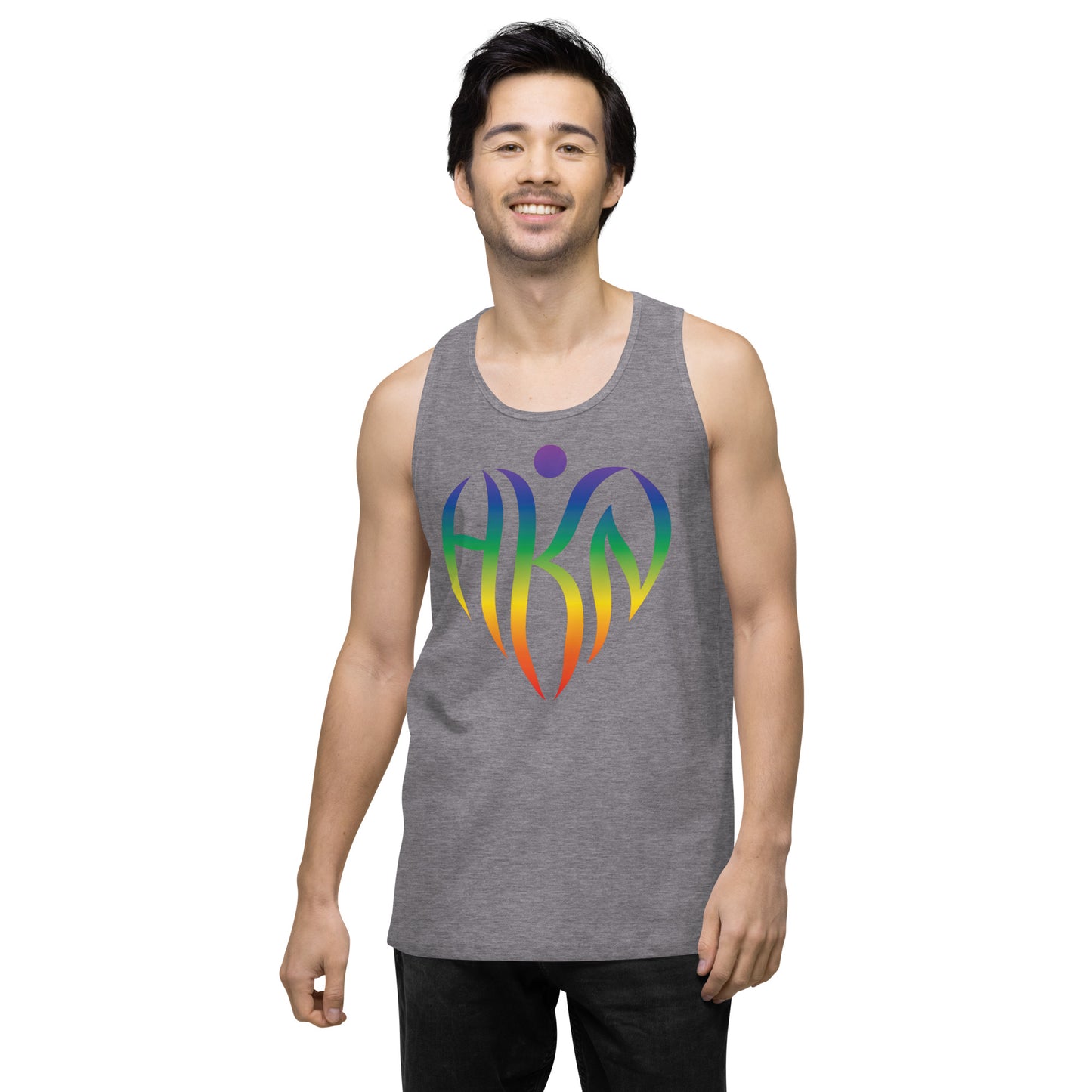 Men’s Super-Human Rainbow Tank Top