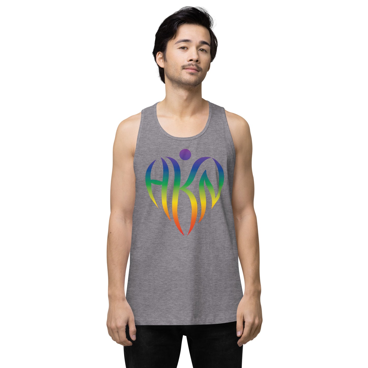 Men’s Super-Human Rainbow Tank Top