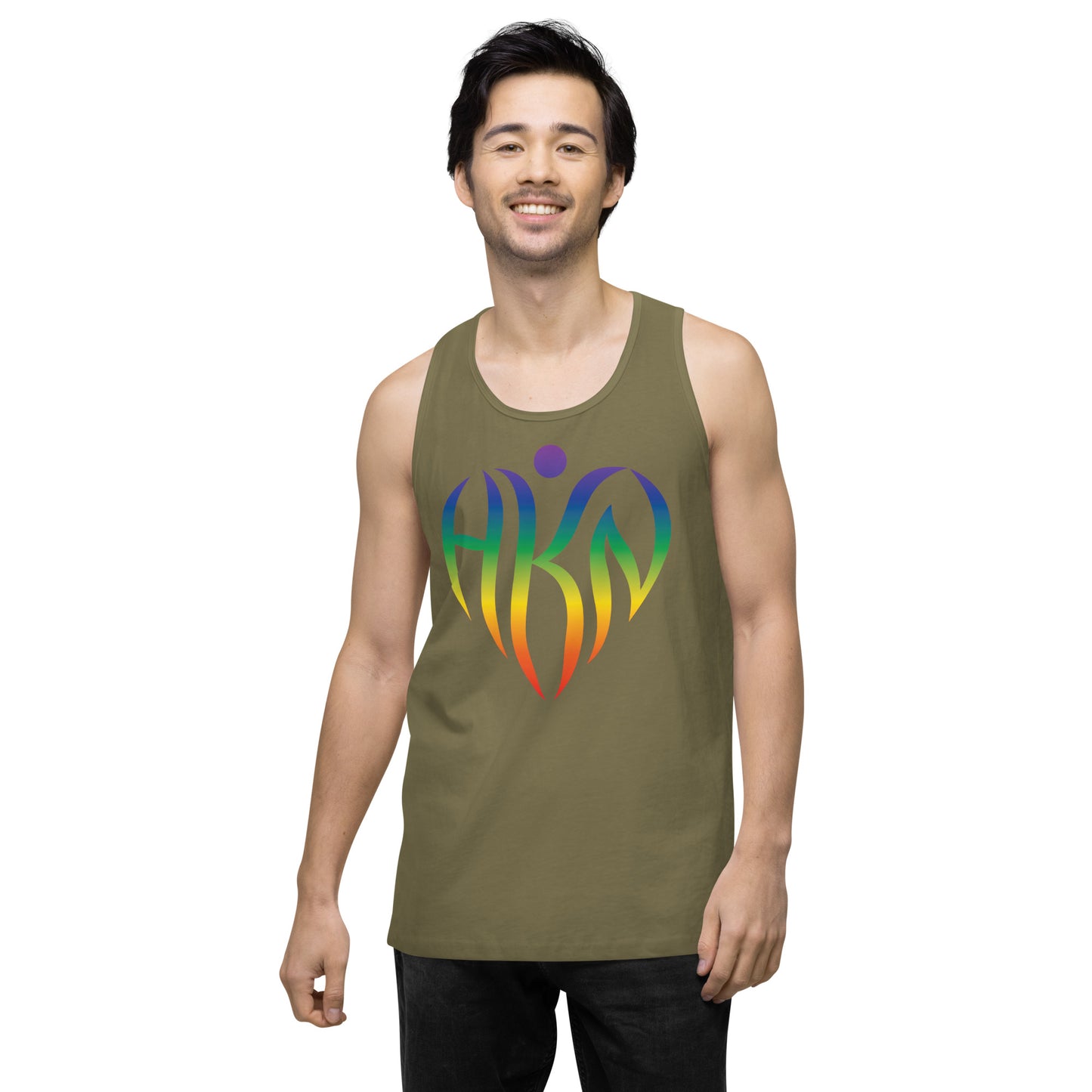 Men’s Super-Human Rainbow Tank Top