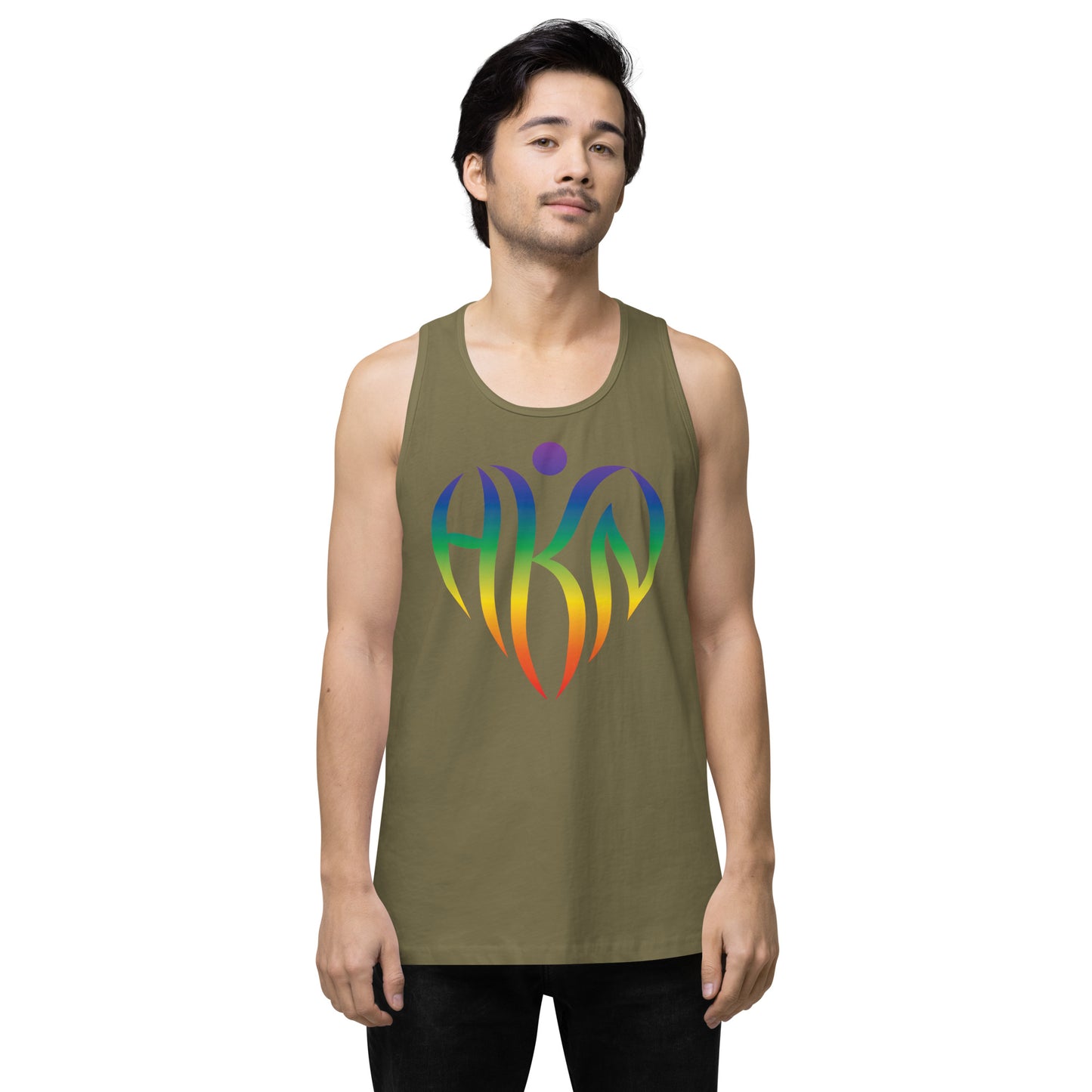 Men’s Super-Human Rainbow Tank Top