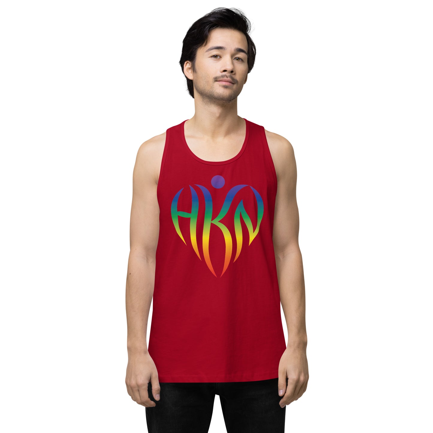 Men’s Super-Human Rainbow Tank Top