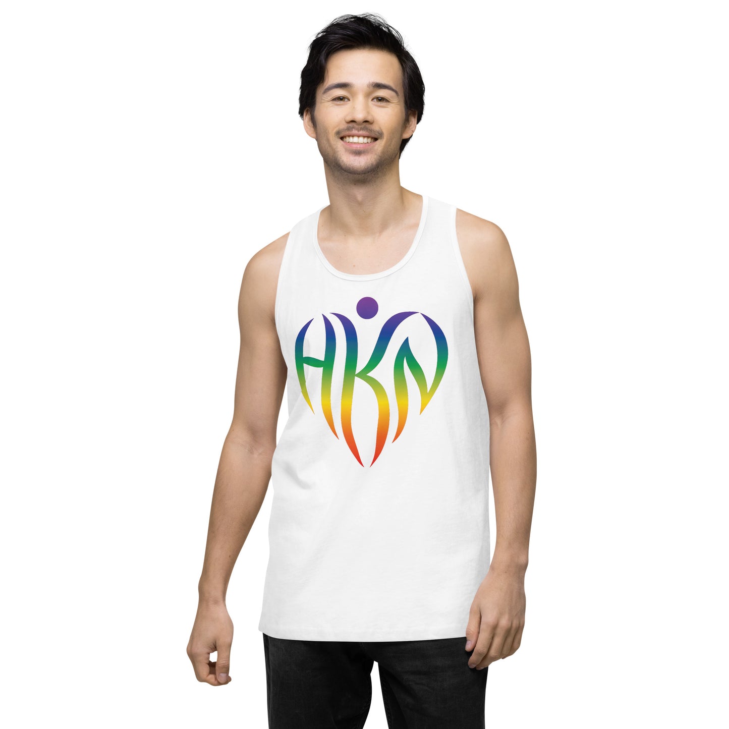 Men’s Super-Human Rainbow Tank Top